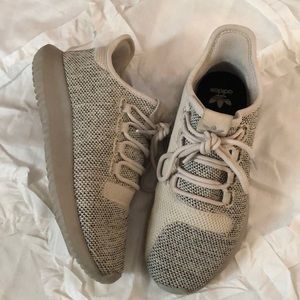 Neutral Adidas Tubular Size 4.5 Kids/6 Womens